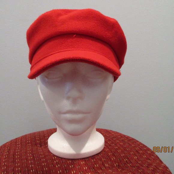 Womens Wool Blend Soft Fit Newsboy Cap 